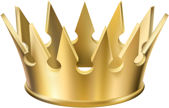 Golden Crown Transparent Png Clip Art Image - Clip Art Crown Transparent Png (600x388), Png Download