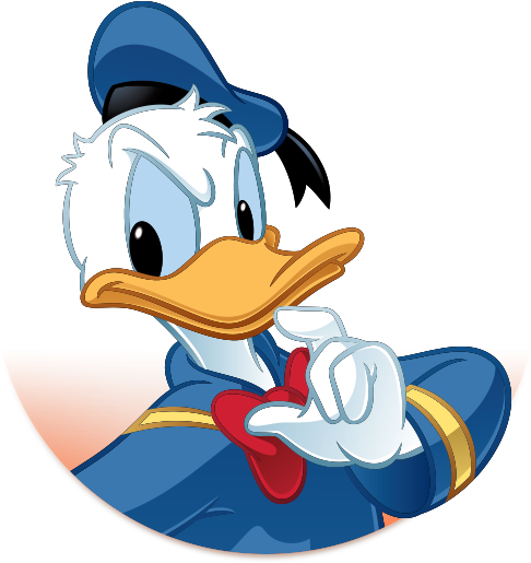 Clipart Friends Mickey Mouse Clubhouse - Donald Duck Temporary Tattoo (600x600), Png Download
