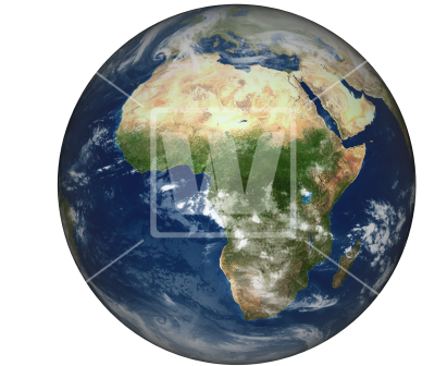 Planet Earth - Africa - Africa (550x366), Png Download