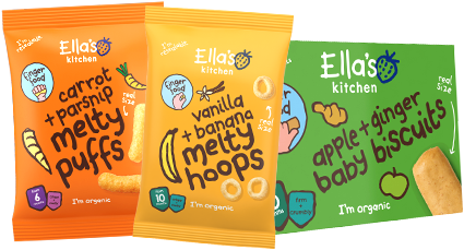 Little Ones Love Learning To Feed Themselves - Ellas Kitchen Snacks (427x325), Png Download