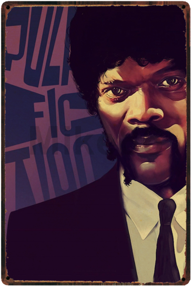 Pulp Fiction Samuel L - Pulp Fiction Art Flore Maquin (640x640), Png Download