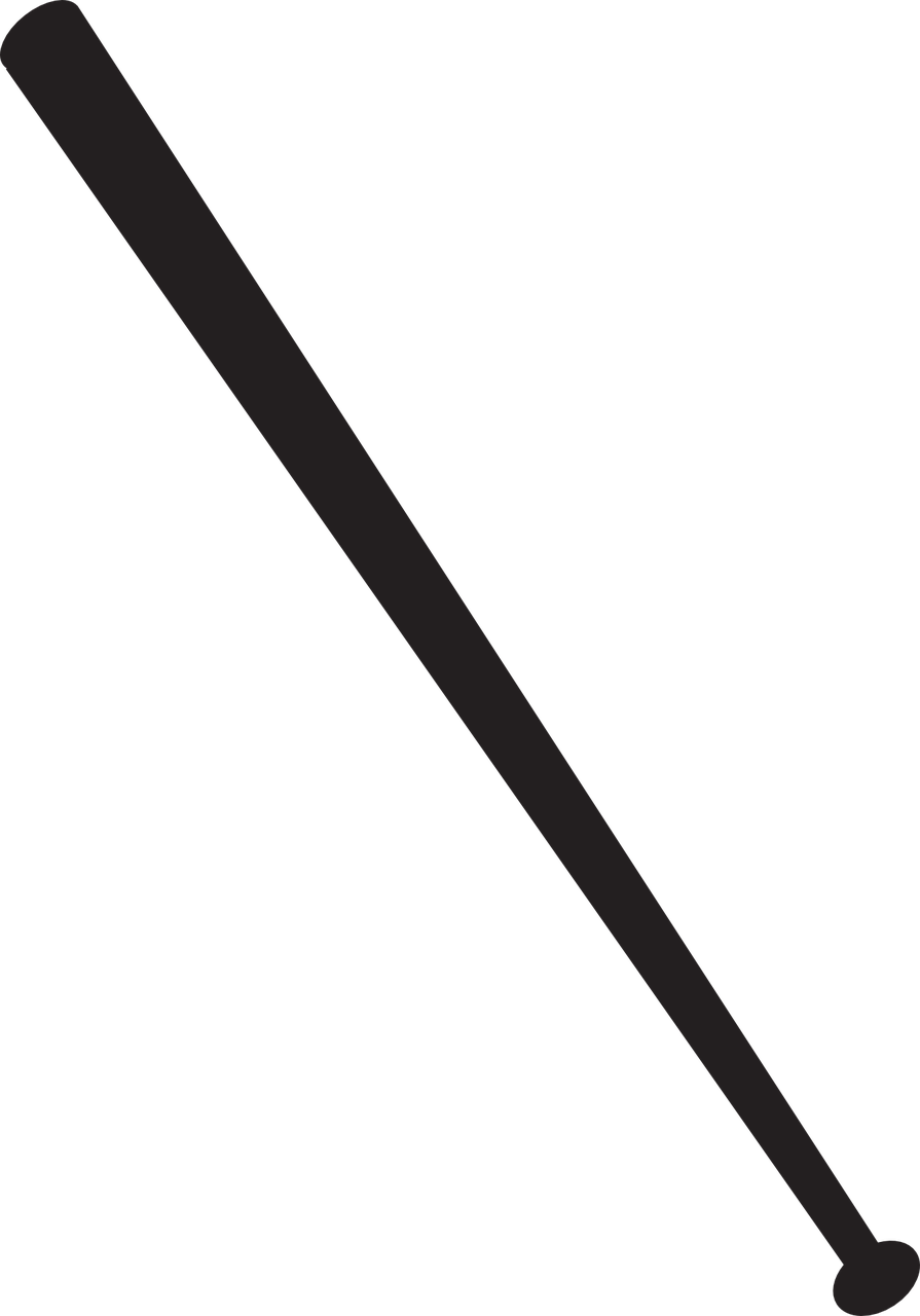 Collection Of Crossed Baseball Bats Clipart - Clarinet Clipart Silhouette (503x720), Png Download