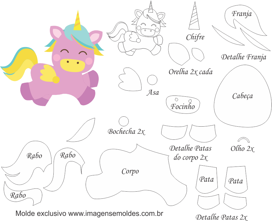 Franja De Unicornio (953x775), Png Download