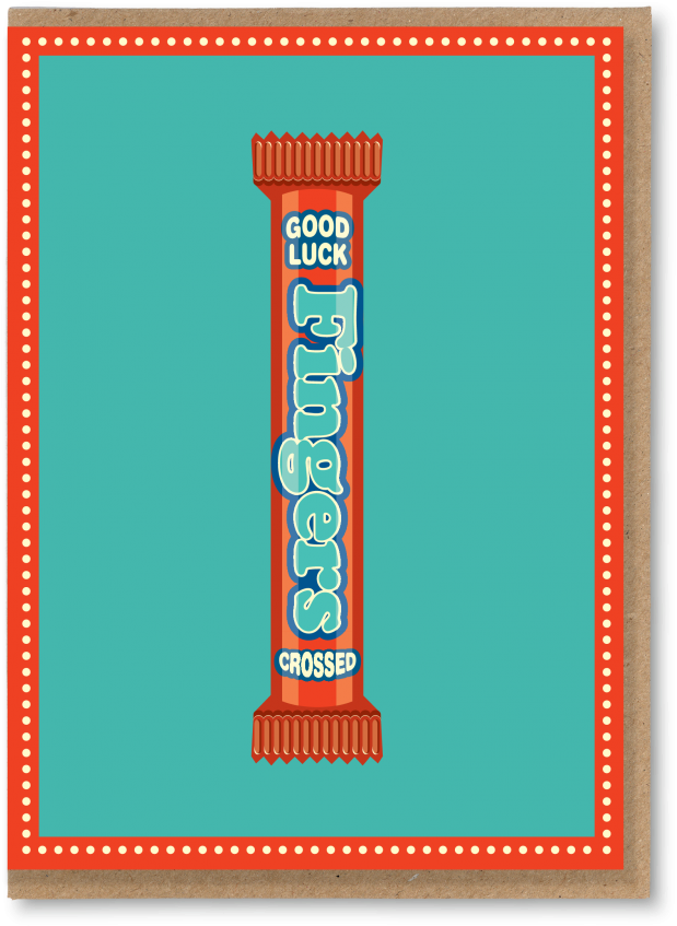 Fingers Crossed - Fingers Crossed Good Luck Card (850x850), Png Download