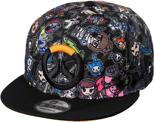 Tokidoki X Overwatch Heroes Snapback Hat (550x550), Png Download