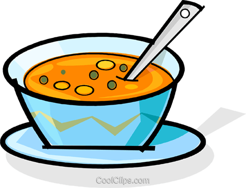 Bowl Of Soup Royalty Free Vector Clip Art Illustration - Bowl Of Soup Clipart (480x367), Png Download