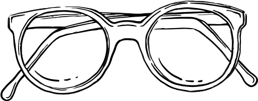 Dibujo De Unas Gafas (600x470), Png Download