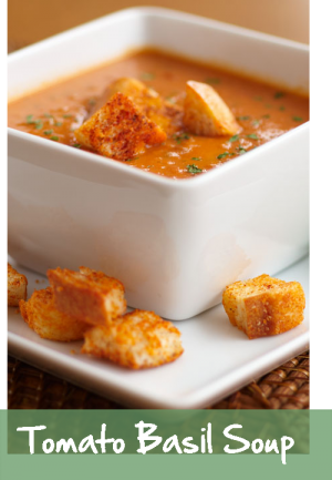 Tomato Basil Soup - Tomato (300x433), Png Download