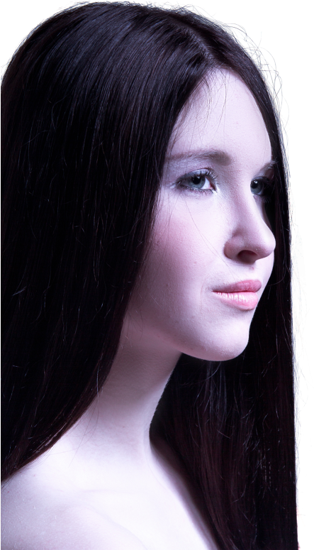 Woman With Long Healthy Straight Hair Png Image - Indian Women Long Black Hair Png (500x800), Png Download