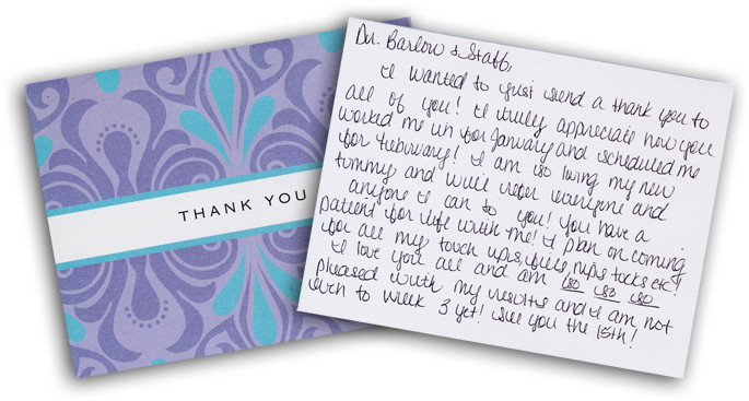 Thank You Note - Thank You Note To Md (700x382), Png Download