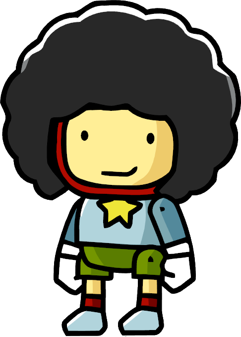 Afro Hair Transparent - Scribblenauts Afro (486x678), Png Download