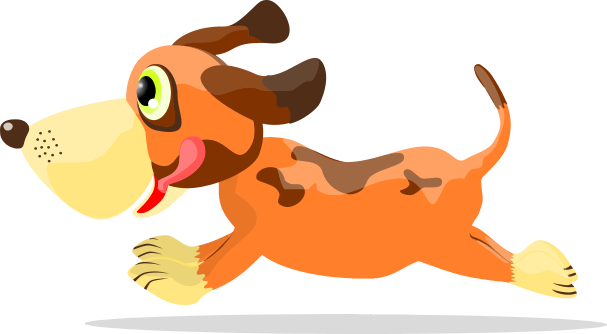 Lovable Pets Pup - Dog Running Clipart Png (607x334), Png Download