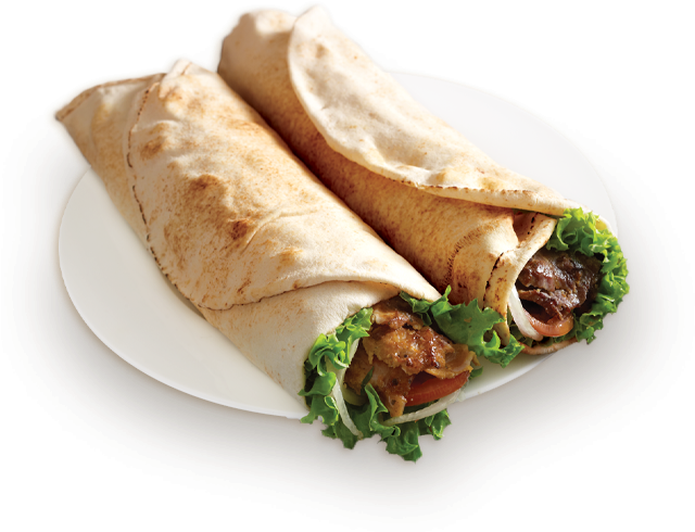Kebab Png Picture - Kati Roll Png (640x500), Png Download