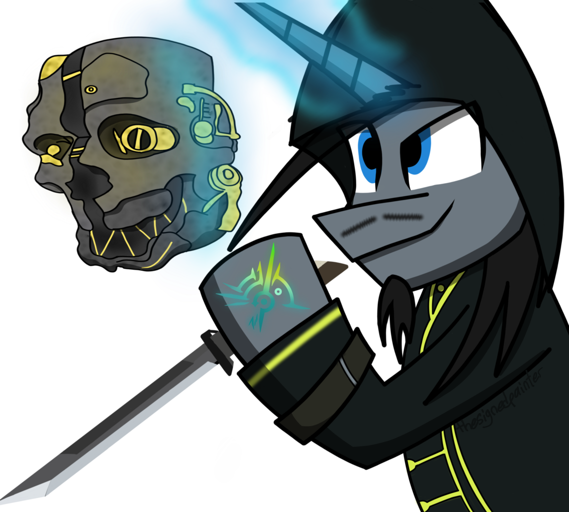 Thesignedpainter, Black Hair, Blue Eyes, Clothes, Corvo - Oc Ink (1138x1024), Png Download