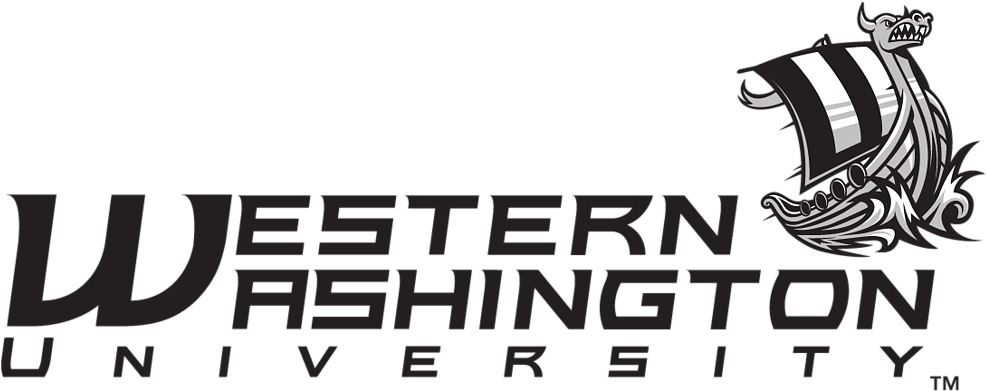 Viking Text And Ship - Western Washington College Logo (1024x416), Png Download