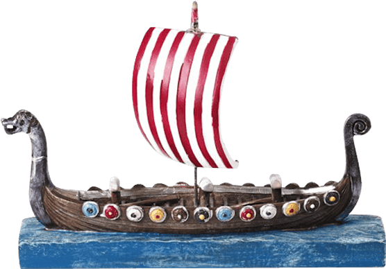 Viking Model Ship - Vikingska Lod (555x555), Png Download