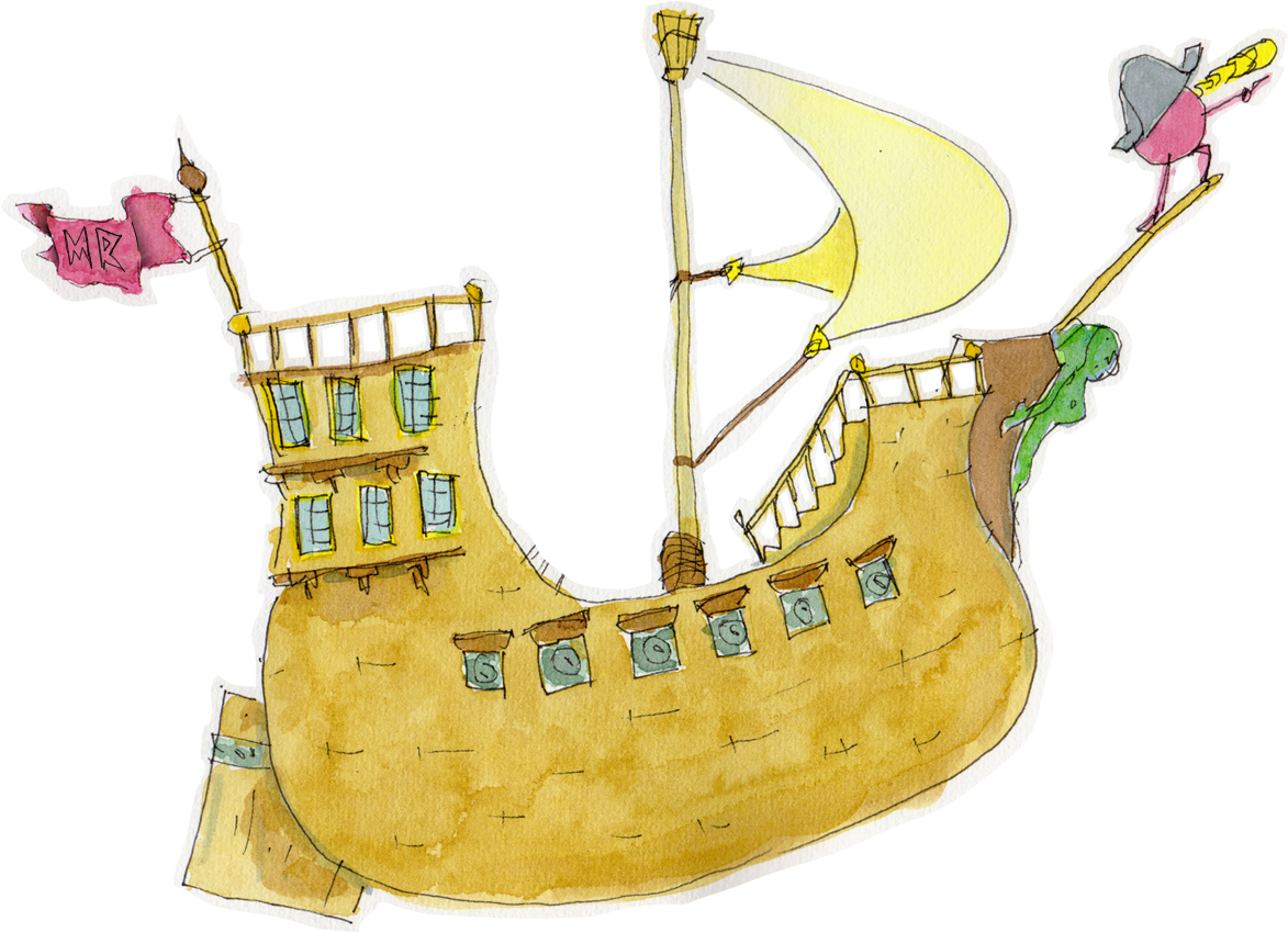 04-boat - Full Rigged Pinnace (1196x878), Png Download