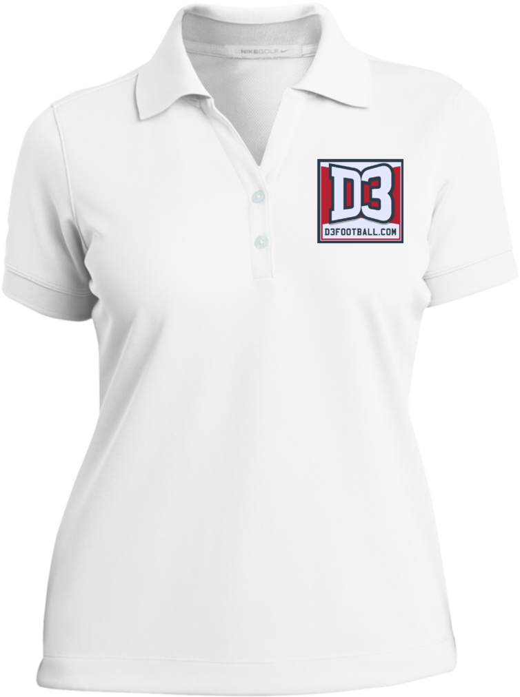 Nike Women's Dri-fit Polo Shirt - Polo Shirt White Female Png (1024x1024), Png Download