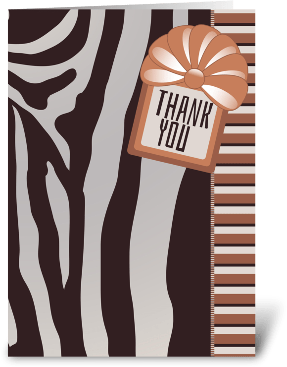 Thank You Zebra Stripes - Illustration (700x792), Png Download