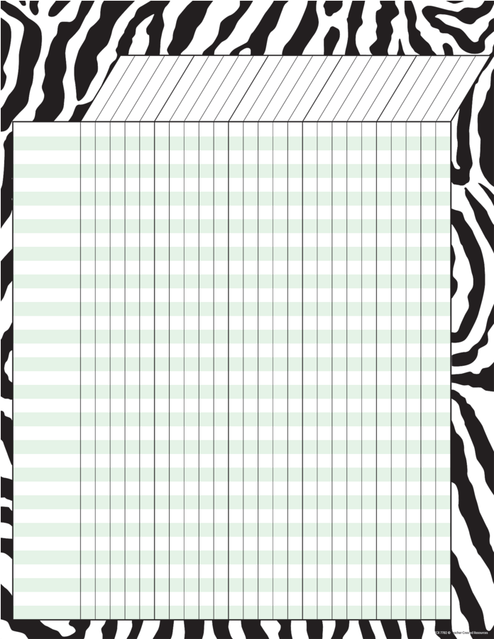 Tcr7782 Zebra Incentive Chart Image - Teacher Created Resources Zebra Incentive Chart (900x900), Png Download