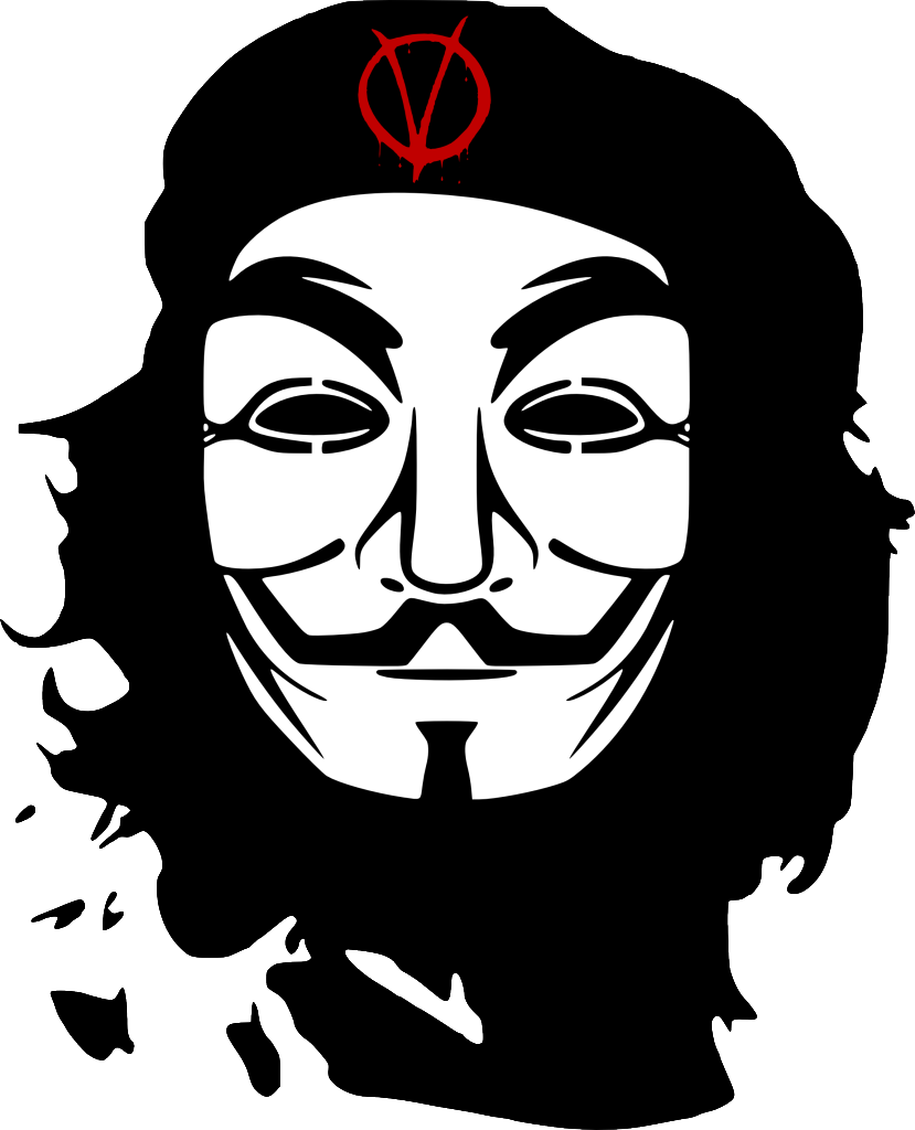 Vendetta Face Clip Art Cliparts - Che Guevara White Png (829x1024), Png Download