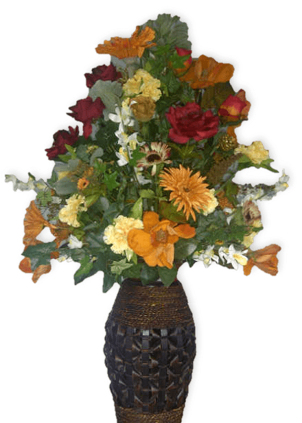 Floor Floral Arrangement - Bouquet (640x640), Png Download