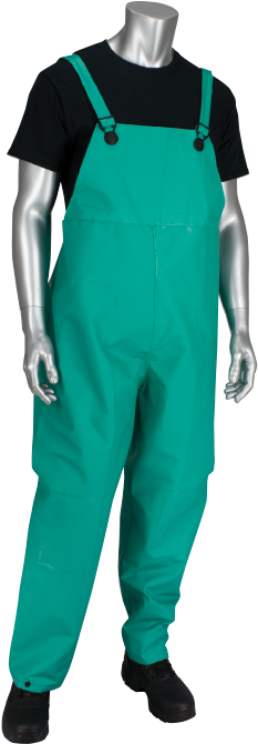 Bib Overalls - Pip 205-420b Chemfr Treated Pvc Bib Overalls (244x674), Png Download