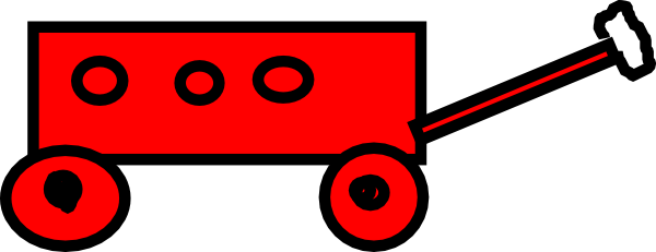 Big Wagon Cliparts - Wagon Clipart Png (600x231), Png Download