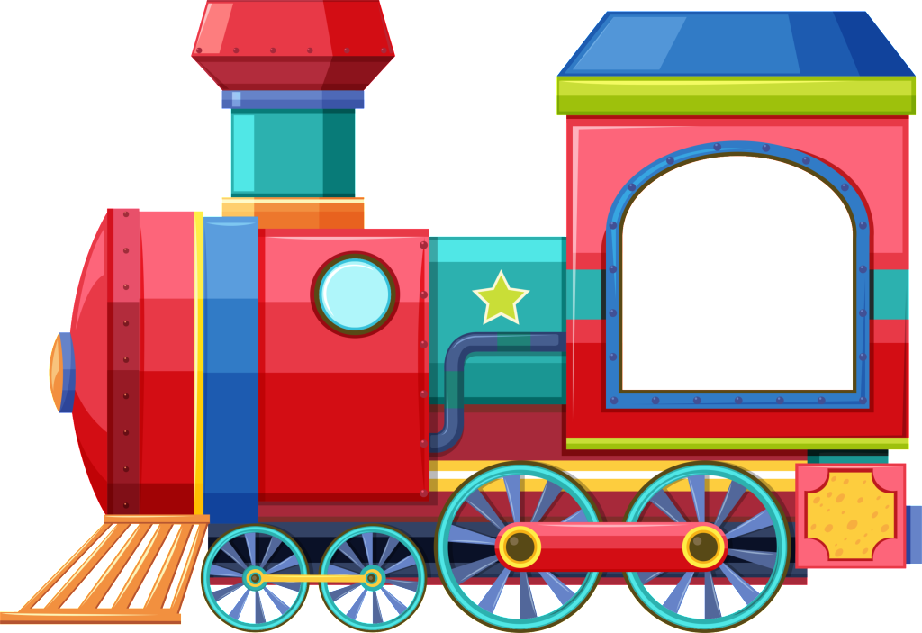 Red Cartoon Little Train Element Design - รถไฟ การ์ตูน Png (1024x703), Png Download