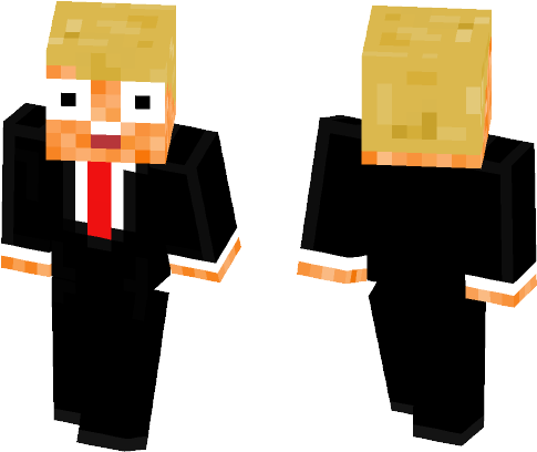 Derpy Trump - Skins For Minecraft Ink Bendy (584x497), Png Download