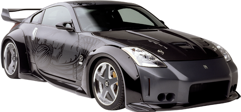 Default Nissan 350z - Fast And Furious Cars (840x627), Png Download