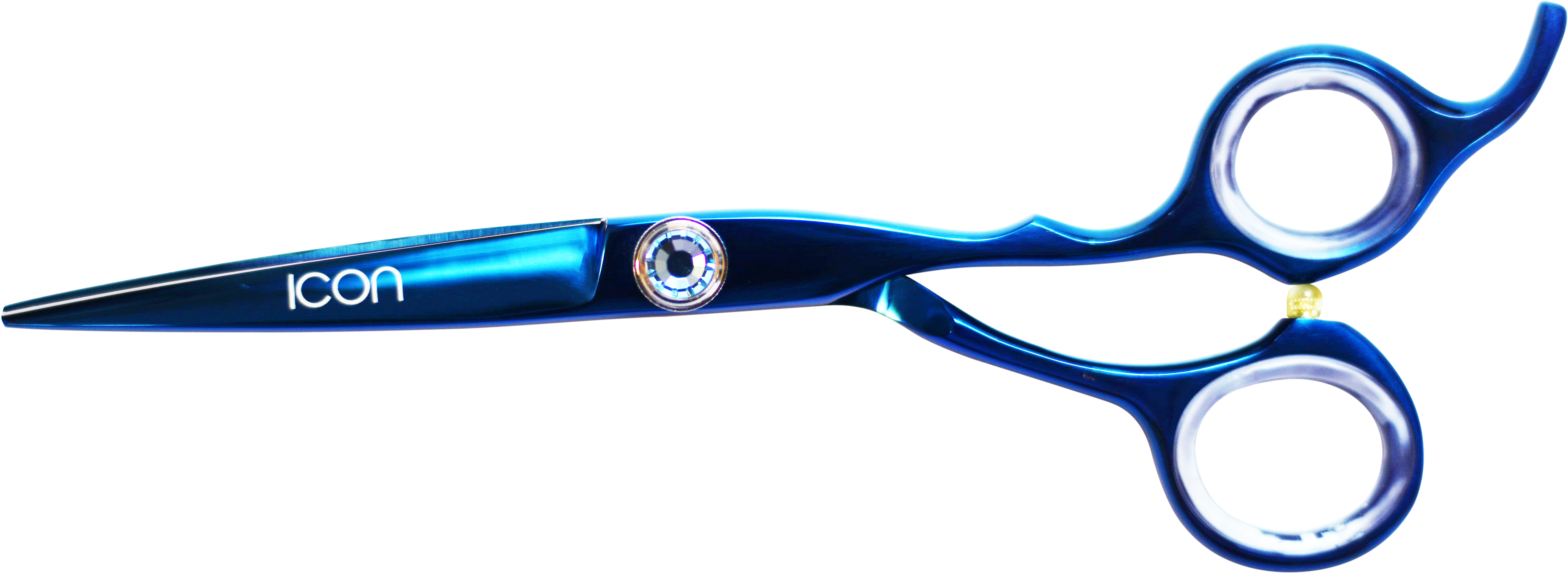 Icon 6" Blue Titanium Coated Hair Cutting Shears Scissors - Scissors (4000x3000), Png Download