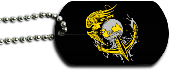 Marine Corps Dog Tag - Label (350x350), Png Download