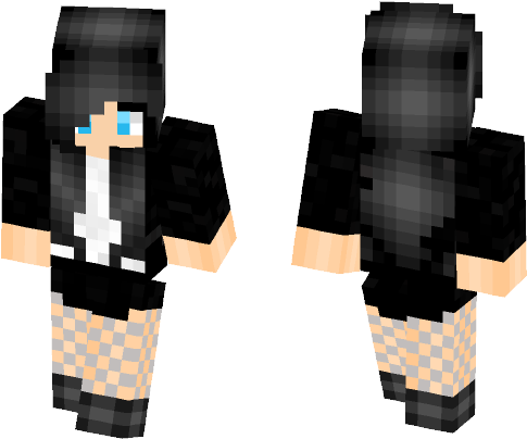 Zatanna Zatara - Dc Universe - Minecraft Skin Girl Bunny (584x497), Png Download
