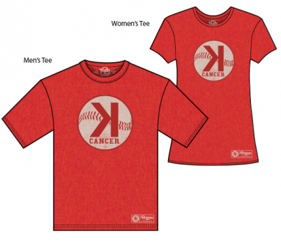 Red K For Cancer Shirt - Jason Motte (403x350), Png Download