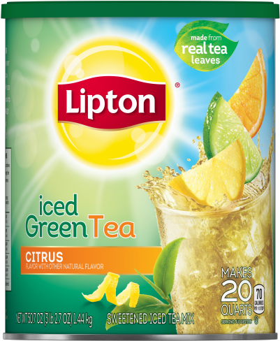 Citrus Green Iced Tea Mix - Lipton Iced Green Tea Powder (540x540), Png Download