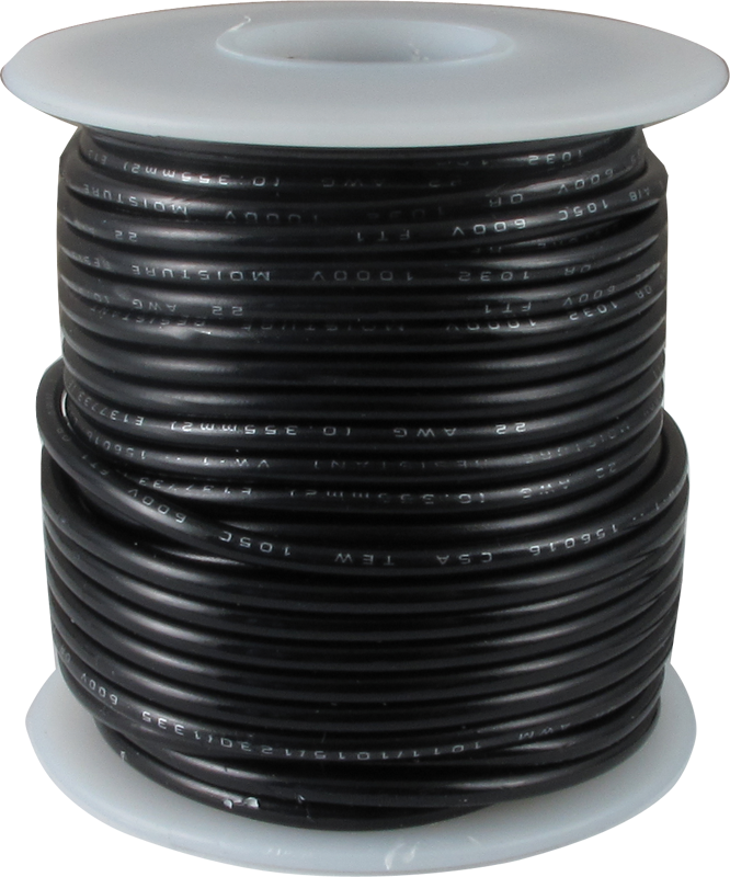 Hook-up, 22 Awg, 50 Foot Roll - Wire - Hook-up, 22 Awg, 50 Roll, Black (666x800), Png Download