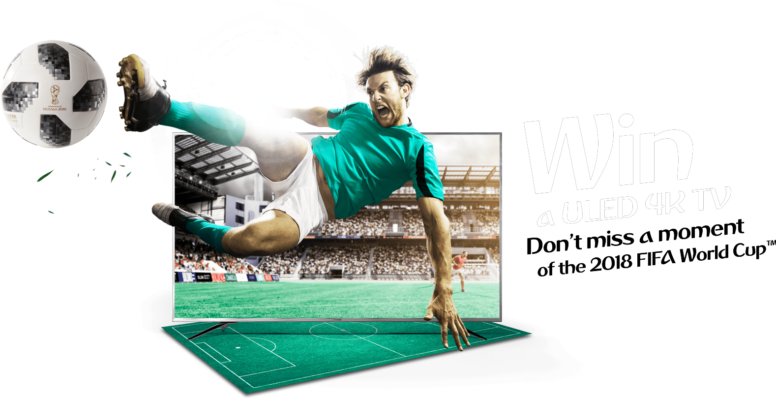 Win A Uled 4k Tv Hisense Official Sponsor Fifa World - Hisense Tv World Cup (1578x811), Png Download