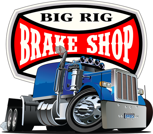 Big Rig Brake Shop - Tires Shop Truck Logo (500x440), Png Download