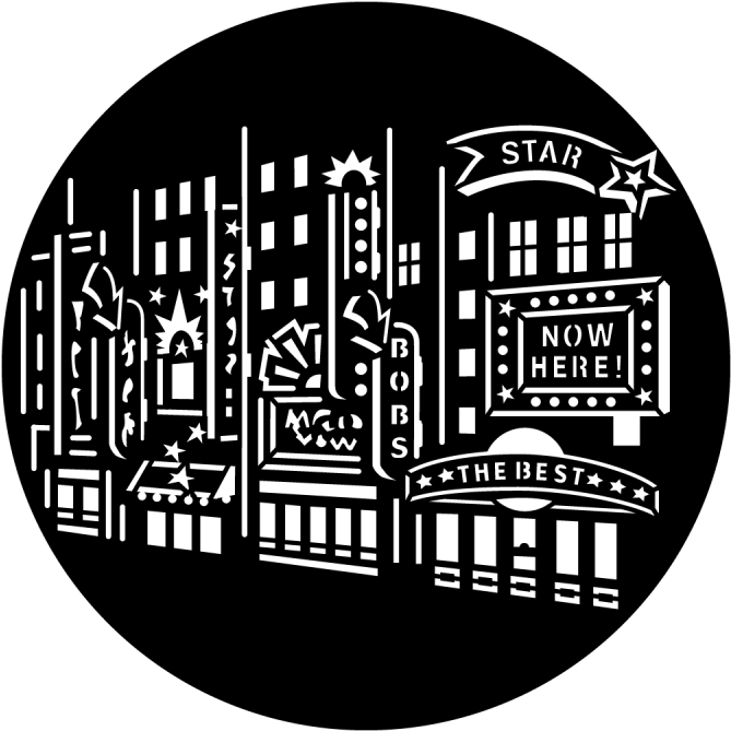 Theater Lights - Apollo Theater Lights Steel Gobo Ms-6039 (800x800), Png Download