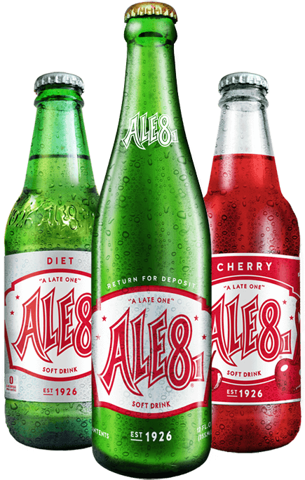 Ale 8 One Bottles - Ale 8 One Soda - 12 Fl Oz Bottle (435x692), Png Download