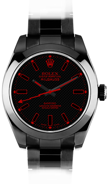Rolex Milgauss Se Stealth Red By Bamford Watch Dept - Rolex Milgauss (350x600), Png Download