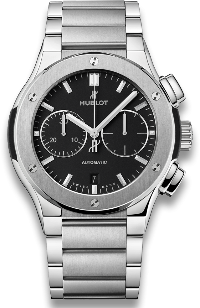 Classic Fusion Chronograph Titanium Bracelet - Hublot Classic Fusion Chronograph 45mm 520.nx.1170.nx (1000x1000), Png Download