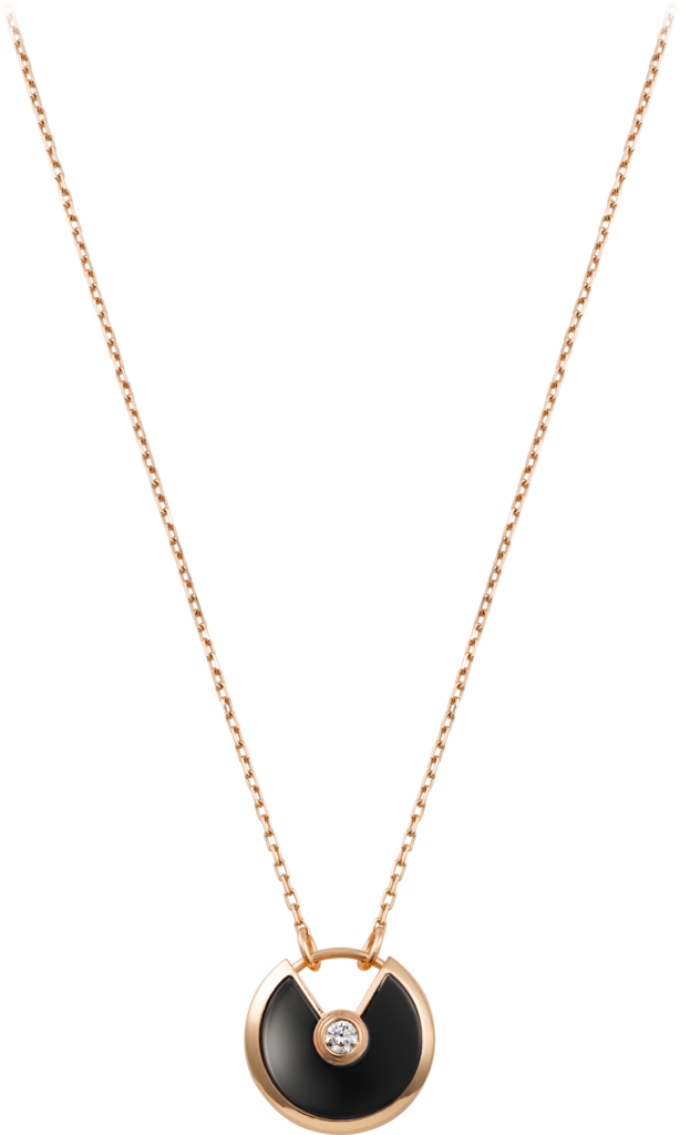 Amulette De Cartier Necklace, Small Modelpink Gold, - Amulette Cartier (614x1024), Png Download