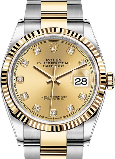 Best Rolex Men's Watch - Rolex Datejust 36 126233 (840x550), Png Download