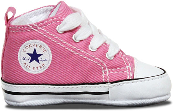 Converse Chuck Taylor All Star Baby Hi Shoe - Converse Crib First Star Hi (596x892), Png Download