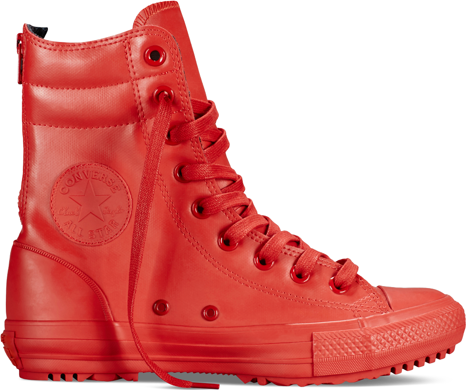Botas Altas Chuck Taylor All Star De Goma Rojo/rojo/rojo - Converse Women's Chuck Taylor All Star Hi-rise Boot (1000x1000), Png Download