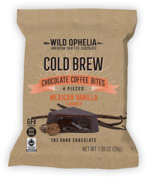 Mexican Vanilla - Wild Ophelia Cold Brew Coffee Bites (518x624), Png Download