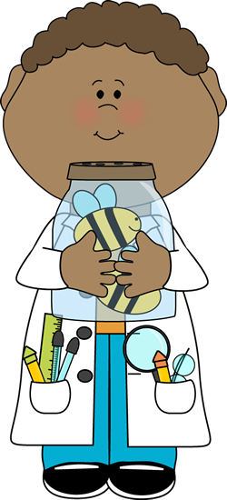 Bee Clipart Child - Black Scientist Clipart (250x550), Png Download