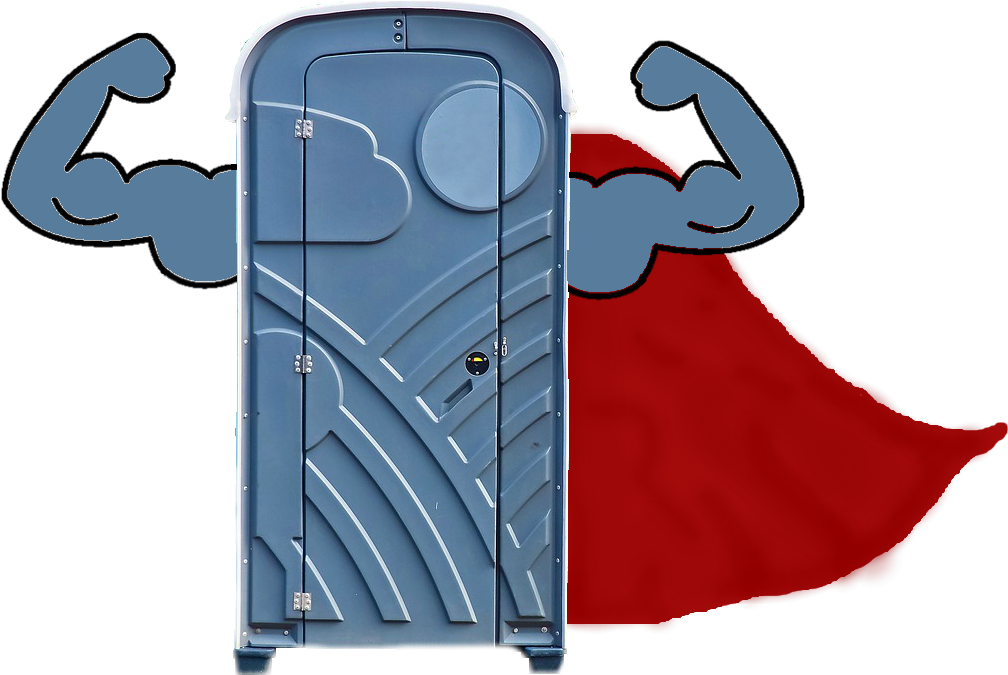 Porta-potty, Porta Potties, Superhero, Sanitation Superhero, - Porta Potty Clipart (1019x679), Png Download